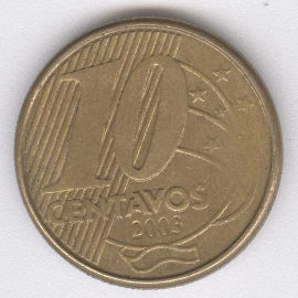 Brasil 10 Centavos de 2003