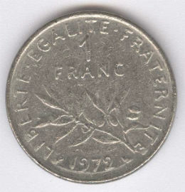 Francia 1 Franc de 1972