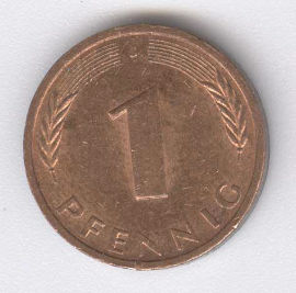 Alemania 1 Pfennig de 1989