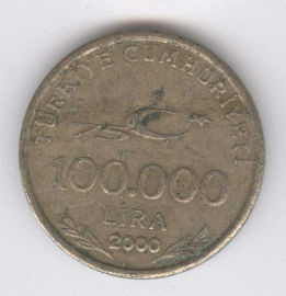 Turquía 100000 Lira de 2000