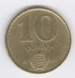 Hungría 10 Forint de 1986