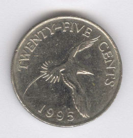 Bermuda 25 Cents de 1995