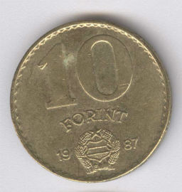 Hungría 10 Forint de 1987