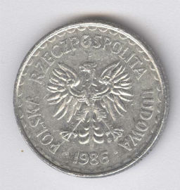Polonia 1 Zloty de 1986
