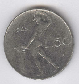 Italia 50 Lire de 1965