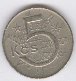 Checoslovaquia 5 Koruna de 1982