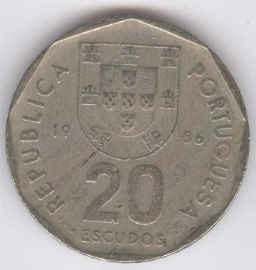 Portugal 20 Escudos de 1986