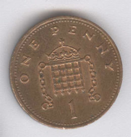 Inglaterra 1 Penny de 1989