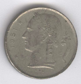 Bélgica 1 Franc de 1951 (Belgique)
