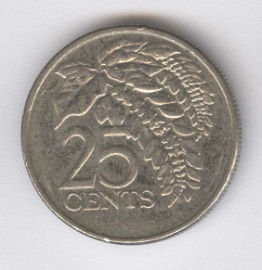 Trinidad y Tobago 25 Cents de 2003