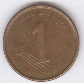 Ecuador 1 Centavo de 2003