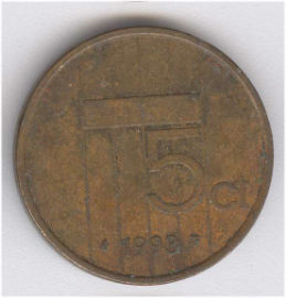 Holanda 5 Cents de 1993