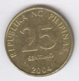 Filipinas 25 Sentimo de 2004