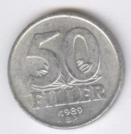 Hungría 50 Filler de 1989