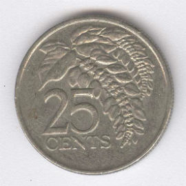 Trinidad y Tobago 25 Cents de 1993