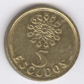 Portugal 5 Escudos de 1998
