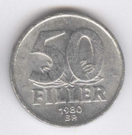 Hungría 50 Filler de 1980
