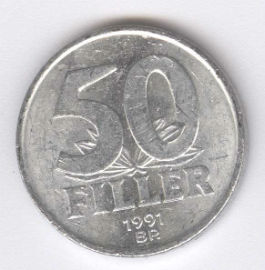 Hungría 50 Filler de 1991