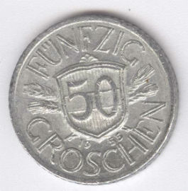 Austria 50 Groschen de 1955