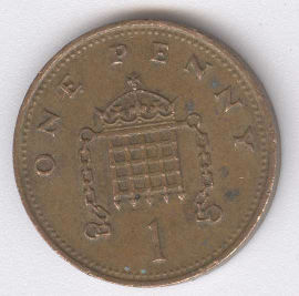 Inglaterra 1 Penny de 1987