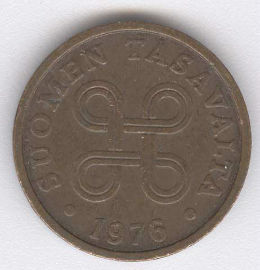 Finlandia 5 Pennia de 1976