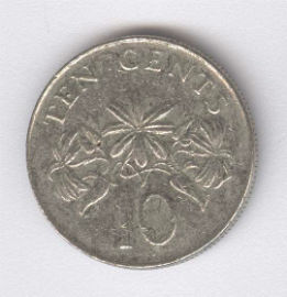 Singapur 10 Cents de 1993