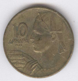 Yugoslavia 10 Dinara de 1963