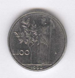 Italia 100 Lire de 1990
