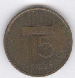 Holanda 5 Cents de 1983
