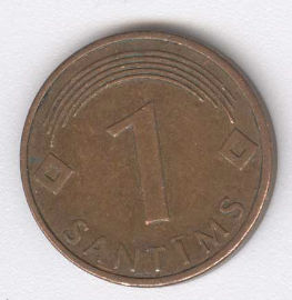 Latvia 1 Santimi de 2003