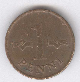 Finlandia 1 Penni de 1966