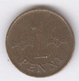 Finlandia 1 Penni de 1967