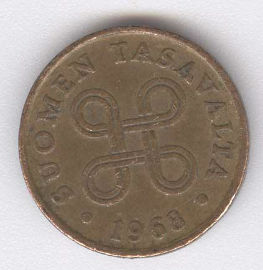 Finlandia 1 Penni de 1968