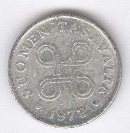 Finlandia 1 Penni de 1972