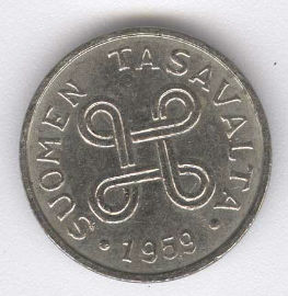 Finlandia 1 Markka de 1959