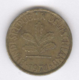 Alemania 5 Pfennig de 1971 (D)