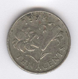 Bermuda 10 Cents de 1978