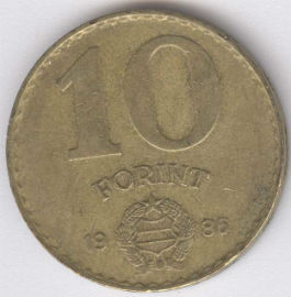 Hungría 10 Forint de 1986
