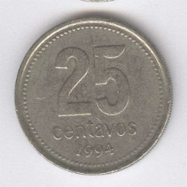 Argentina 25 Centavos de 1994