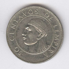 Honduras 50 Centavos de 1991