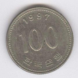 Corea del Sur 100 Won de 1997
