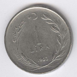 Turquía 1 Lira de 1963