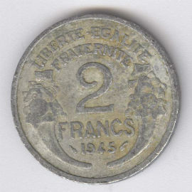 Francia 2 Francs de 1945