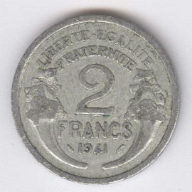 Francia 2 Francs de 1941