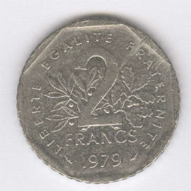 Francia 2 Francs de 1979