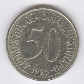 Yugoslavia 50 Dinara de 1985