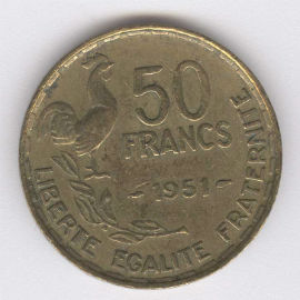 Francia 50 Francs de 1951