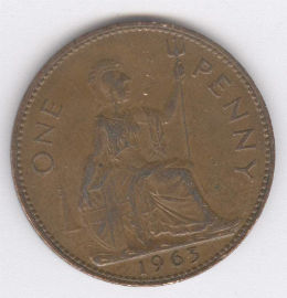 Inglaterra 1 Penny de 1963