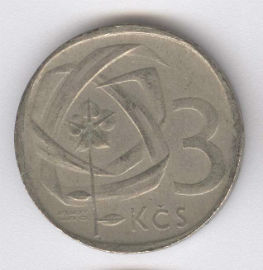 Checoslovaquia 3 Koruna de 1968
