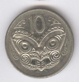 Nueva Zelanda 10 Cents de 1985